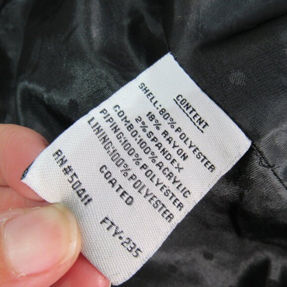 Jessica Simpson Penny Lane Black Button Pockets Jacket Coat Women M Y2K Preppy - Picture 7 of 11